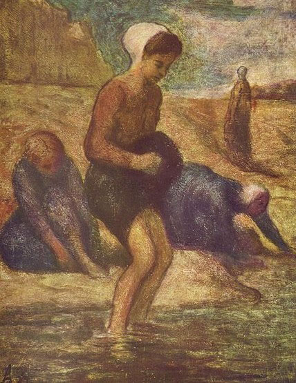 Honore Daumier Badende junge Madchen